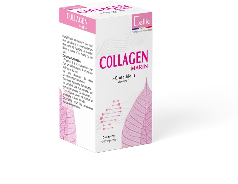 COLLAGEN MARIN — box of 60 tablets, marine collagen, vitamin C and saffron