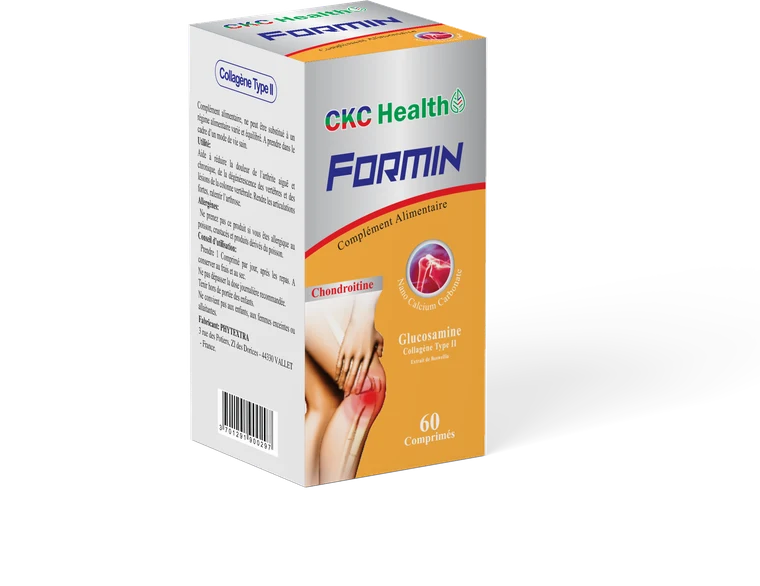 FORMIN — box of 60 tablets, glucosamine, chondroitin and type II collagen