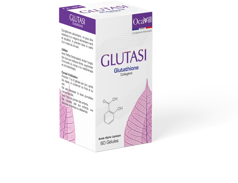 GLUTASI — box of 60 capsules, glutathione and marine collagen